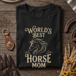 Beste paardenmoeder ter wereld vintage cadeau voor t-shirt