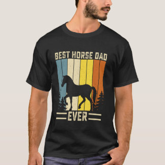 Beste paardenvader ooit vintage paardenliefde t-shirt