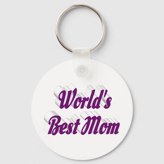 Beste paarse tekst voor mama sleutelhanger (Voorkant)