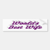 Beste paarse tekst voor vrouwen bumpersticker (Voorkant)