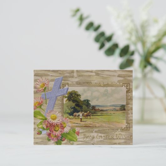 Beste paaswensen feestdagenkaart (Staand voorkant)
