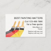 Beste Painter-contractant Visitekaartje (Voorkant)