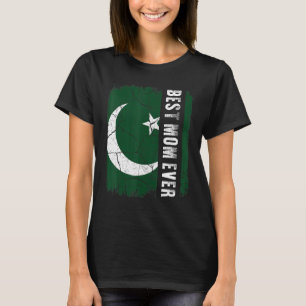 Beste Pakistaanse moeder ooit Pakistan-vlag Moeder T-shirt