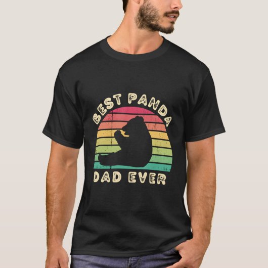 Beste panda vader ooit Vaderdag T-shirt (Voorkant)