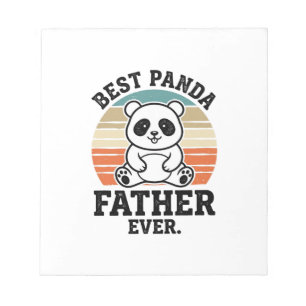 Beste Panda Vader Ooit Vintage Panda Shirt Ontwerp Notitieblok