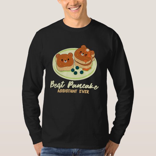 Beste Pannenkoek Assistent Ooit Ontbijt Pannenkoek T-shirt (Voorkant)