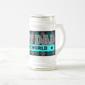 Beste pap Argyle-Vaderdag ter wereld Bierpul (Voorkant rechts)