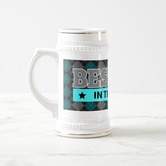 Beste pap Argyle-Vaderdag ter wereld Bierpul (Links)