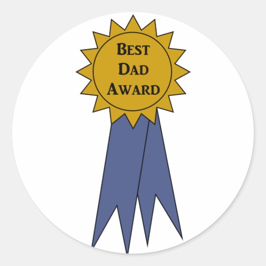 Beste Pap Award Stickers (Voorkant)