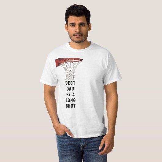 Beste pap basketbal t-shirt (Voorkant volledig)