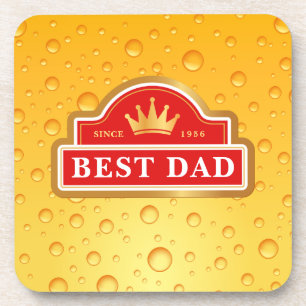 Beste pap-bier-label bier onderzetter