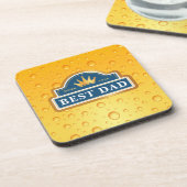 Beste pap-bier-label bier onderzetter (Linkerzijde)