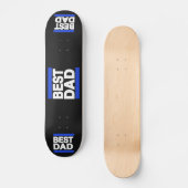 Beste pap Blauw Skateboard (Voorkant)
