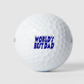 Beste pap blauwe 3d tekst golfballen (Voorkant)