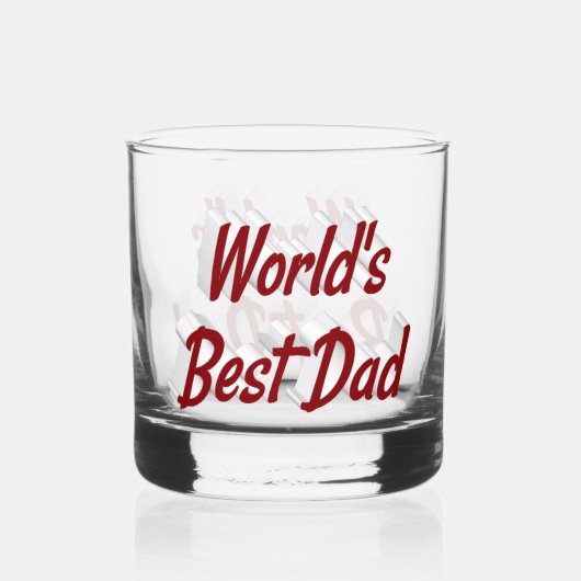 Beste pap bordeaux tekst Vaderdag Whisky Glas (Voorkant)