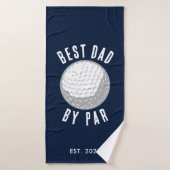 Beste Pap By Par Golf Lover Vaders Dag Custom Badhanddoek (Badhanddoek)
