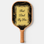 Beste Pap By Par Moderne kalligrafie Leafy Swirl p Pickleball Paddle (Voorkant)