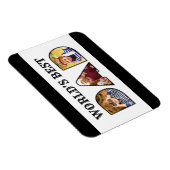 Beste pap Citaat 3 Foto Collage Magneet (Rechterzijde)