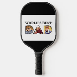 Beste pap Citaat 3 Foto Collage Pickleball Paddle