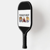 Beste pap Citaat 3 Foto Collage Pickleball Paddle (Links)