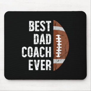 Beste pap coach ooit Football vader van een Footba Muismat