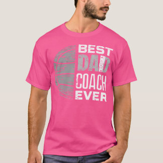 Beste Pap Coach Ooit - Retro Basketbal Graphic Des T-shirt
