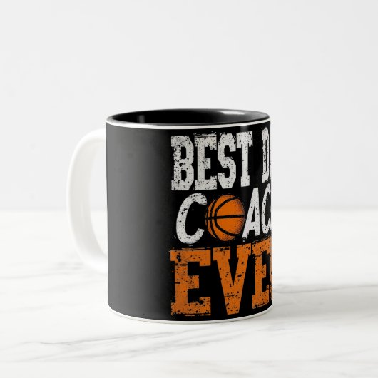 Beste Pap Coach Tweekleurige Koffiemok (Voorkant links)