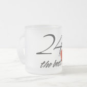 Beste pap, diepgevroren glazen Mok 10 oz (Voorkant links)