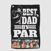Beste Pap Door Par 3xPhoto Vaders Dag Cadeau Golfhanddoek (Voorkant)