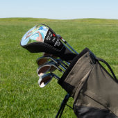Beste pap door par aangepaste foto gepersonaliseer golfheadcover (Insitu)