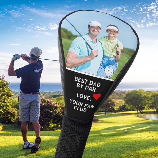 Beste pap door par aangepaste foto gepersonaliseer golfheadcover