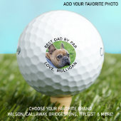 Beste Pap Door Par Gepersonaliseerde Hond Pap Foto Golfballen