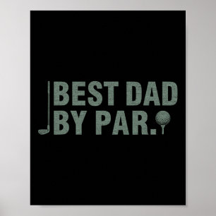 Beste Pap Door Par Vader#39; s Dag Golfen Bi Poster