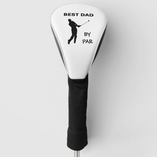 Beste Pap Door Par Vaderdag Golf Daddy Golfer Pun Golfheadcover (Voorkant)