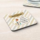 Beste pap-droogkasters ter wereld bier onderzetter (Linkerzijde)