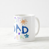 Beste pap elke-Kinder tekening Koffiemok (Voorkant rechts)
