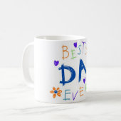 Beste pap elke-Kinder tekening Koffiemok (Voorkant links)