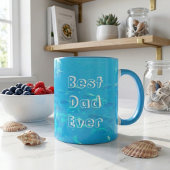 Beste pap Ever Aqua Blue School of Fish in Ocean Mok