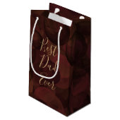 Beste pap Ever Coffee Brown Klein Cadeauzakje (Achterkant Gekanteld)