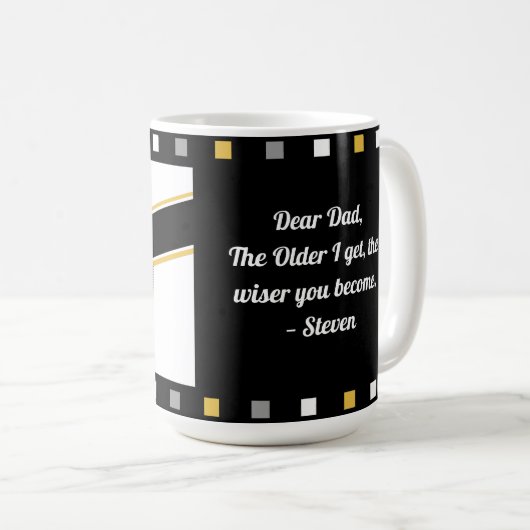 Beste pap Ever Cool Vaderdag Persoonlijk Koffiemok (Voorkant rechts)