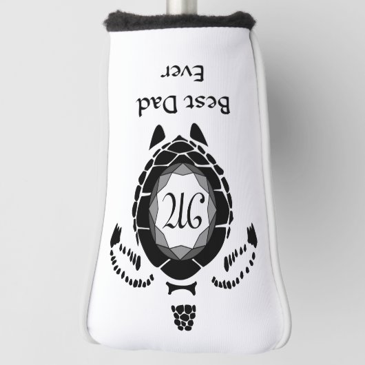 Beste pap Ever Diamond Zee Turtle Golf Head Hoesje Golfheadcover (Draai 90)