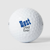 Beste pap Ever Golf Balls Golfballen (Voorkant)