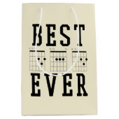 Beste pap Ever Guitar Chords | Vaderdag Cadeau Medium Cadeauzakje (Voorkant)