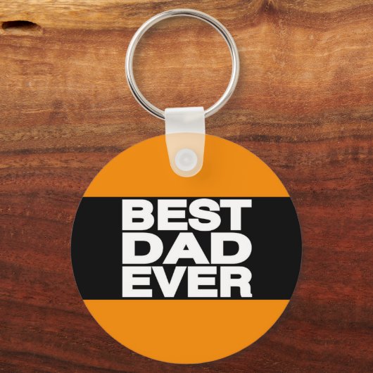 Beste pap Ever Lg Sinaasappel Sleutelhanger (Voorkant)