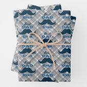 Beste pap Ever Mustache Vaderdag Inpakpapier Vel (In situ)