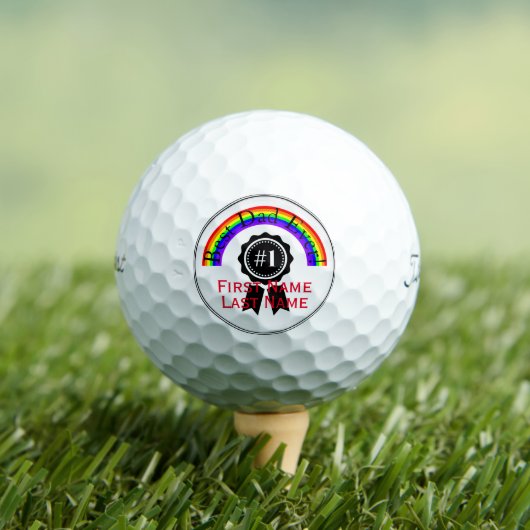 Beste pap Ever Rainbow Golf Balls HAMbWG Golfballen