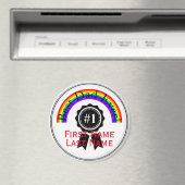 Beste pap Ever Rainbow Magnet HAMbWG (Insitu (Vaatwasser))