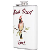 Beste pap Ever Red Kardinaal Flask Heupfles (Links)