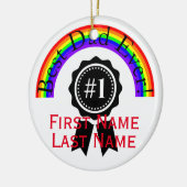 Beste pap Ever regenboogversiering HAMbWG Keramisch Ornament (Links)