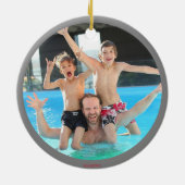 Beste pap Ever regenboogversiering HAMbWG Keramisch Ornament (Achterkant)